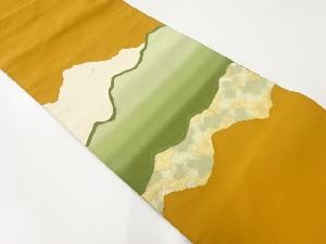 アンティーク　綴れ　抽象模様織り出し名古屋帯（材料）